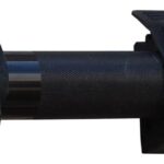 Quick Fist Rubber Clamp - 1 Inch to 2-1:4 Inch Clamping Diameter (Set of 2) - flashlight clamped to a truck