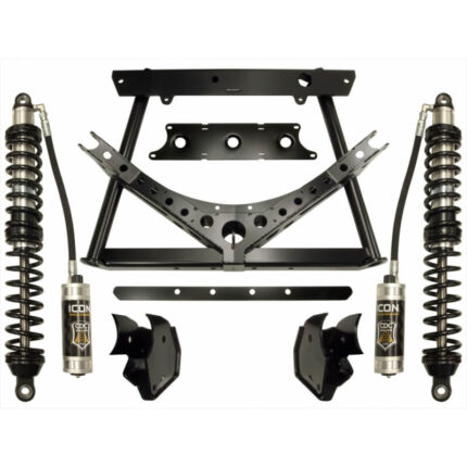 ICON 0-3" Adjustable Stage 2 Rear Coilover Conversion System with CDCV for 2007-2017 Jeep Wrangler JK