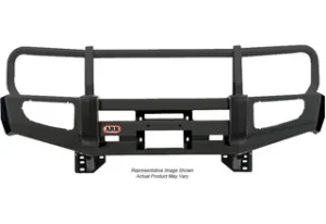 Black Nissan Titan Deluxe Bull Bar Winch Mount Bumper 04-10 a