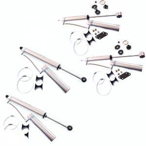 05-'15 Ford F-250 4WD Bilstein 5160 0-2.5" Front & 0-2" Rear Lift Shocks-25-187779-25-187786
