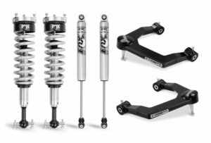 Cognito 1 Inch Performance Uniball Leveling Kit With Fox PS Coilover 2.0 IFP For 19-20 Silverado/Sierra 1500 At4 Silverado 1500 Trail Boss 4WD