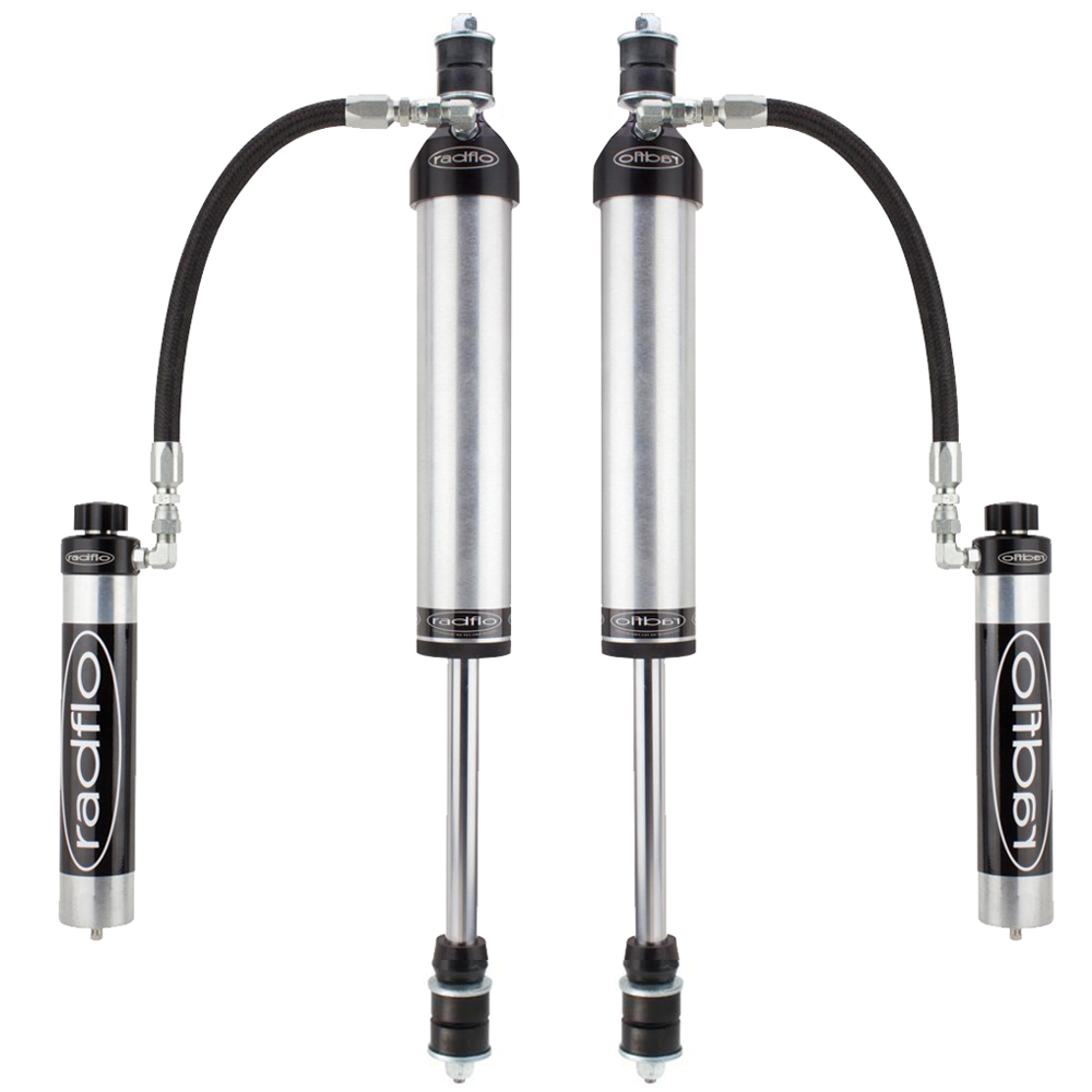 Radflo 2.0 Body 0-2" Front Lift Reservoir with Adjusters Shocks for 1993-1998 Land Rover Defender/Discovery Radflo 2.0 Body 0-2" Front Lift Reservoir with Adjusters Shocks for 1993-1998 Land Rover Defender/Discovery