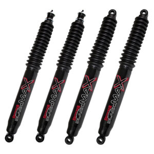 2011-2012 Dodge Ram 3500 4WD 1-2.5" Fr 1-4.5" Rear Lift Skyjacker Black MAX Shocks