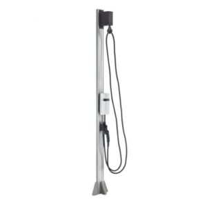 EvoCharge Electric/Hybrid Vehicle Charger SAE J1772 Standard EVSE Level 2 Single Port with Pedestal Retractor (25 Foot Cable Length)