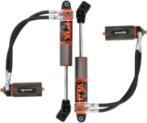 Fox Factory Race Series 2-3 Front Lift Shocks for 2018-2022 Jeep Wrangler JL 2WD-4WD with 3.0 Internal Bypass Reservoir Compression Adjustable 883-26-057