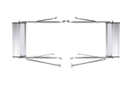 K Source 2 Universal Stainless Towing Automotive Side View Mirrors 6.5" x 16" 2xH3641