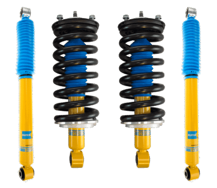Bilstein 4600 Assembled Coilovers with OE Replacement Springs and Rear Shocks for 2004-2015 Nissan Titan