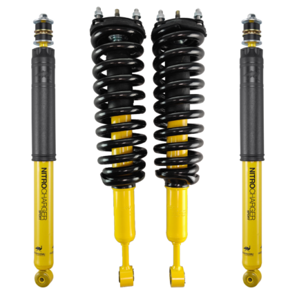 OME 2.5 Front Lift Assembled Coilovers and 0-2.36 Rear Lift Sport Shocks for 2007-2021 Toyota Tundra