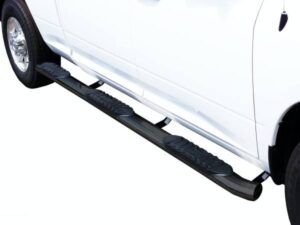 Steelcraft 5" Oval Wheel to Wheel Sidebars Black Dodge Ram 1500 6.5' Bed Crew Cab 19-23 - 424105B 