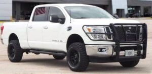 Steelcraft HD Grille Guard Semi-gloss Black for 2016-2023 Nissan Titan XD (Includes PRO-4X) - 50-4080C 