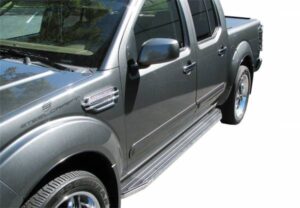 Steelcraft STX100 Running Boards Black/Stainless Trim 05-23 Nissan Frontier Crew Cab - 140950 