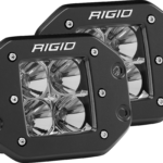 RIGID Flood Flush Mount Black Pair D-Series Pro - 212113