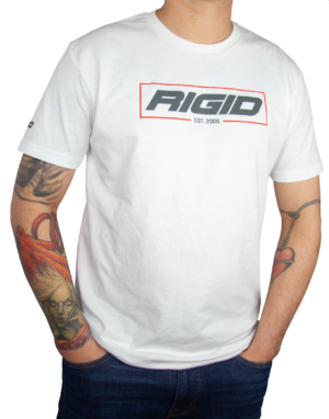 RIGID RIGID T Shirt Established 2006 Large White - 1051