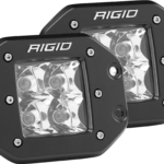 RIGID Spot Flush Mount Black Pair D-Series Pro - 212213