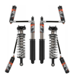 Fox 2.5 Perf Elite Series 0-3 Adjustable Reservoir Front Lift Coilovers and 0-1.5 Adjustable Reservoir Rear Lift Shocks for 2022-2023 Toyota Tundra 2WD-4WD