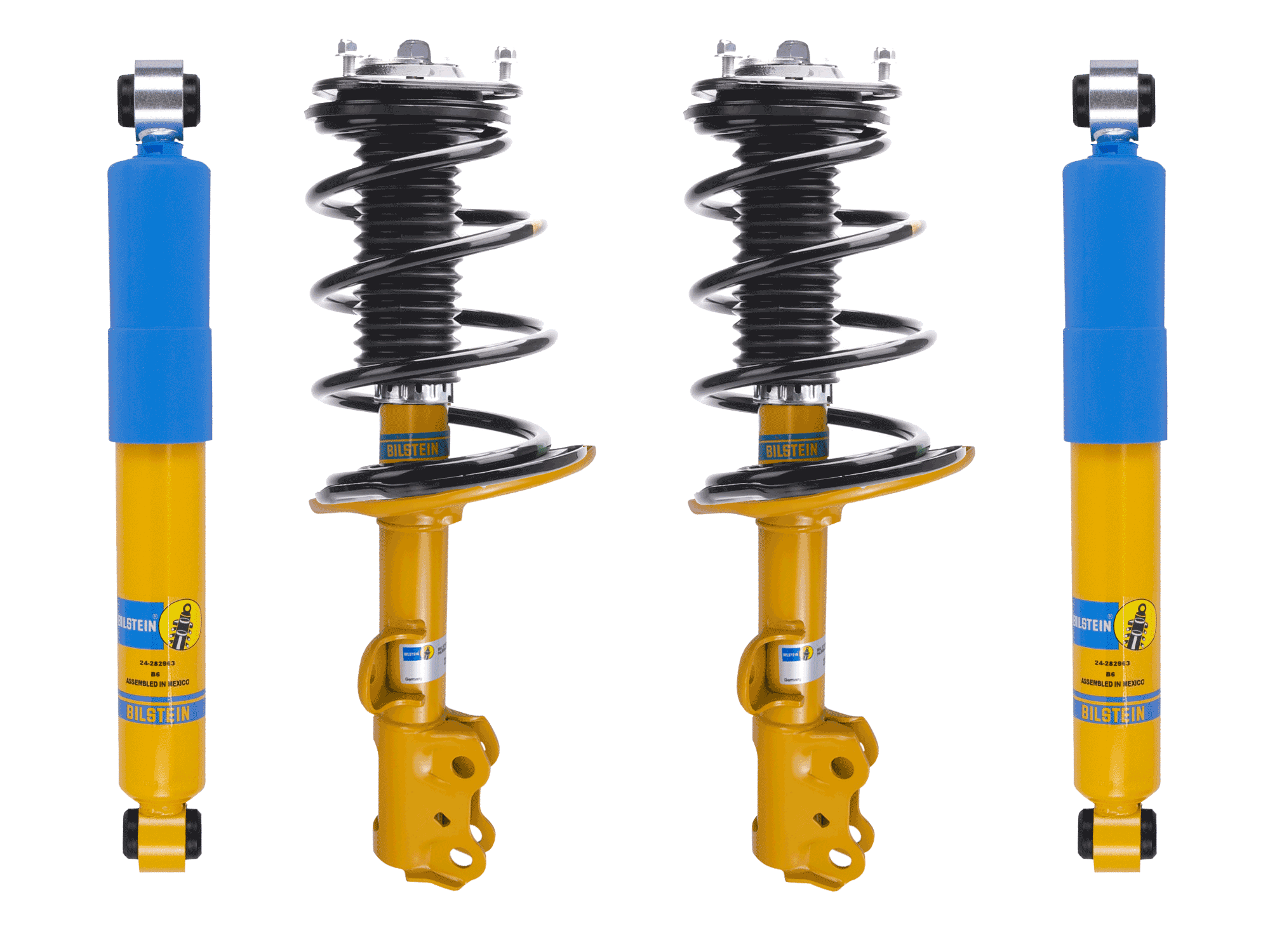 Bilstein B6 4600 Assembled Front Coilovers with OE Coils and Rear Shocks For 2013-2018 Toyota RAV4 Bilstein B6 4600 Assembled Front Coilovers with OE Coils and Rear Shocks For 2013-2018 Toyota RAV4