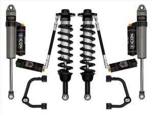 ICON Stage 4 2.75-3.5 Front Lift Coilovers and Rear Lift Shocks with Tubular UCAs for 2021-2023 Ford F-150 4WD K93134T