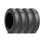 Mickey Thompson Sportsman Front 15.0 Inch 26X7.50-15LT Black Sidewall Racing Bias Tires - 250872
