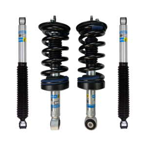 Bilstein 5100 0-2 Front Lift Assembled Coilovers and 0-2 Rear Lift Shocks for 2016-2024 Nissan Titan XD