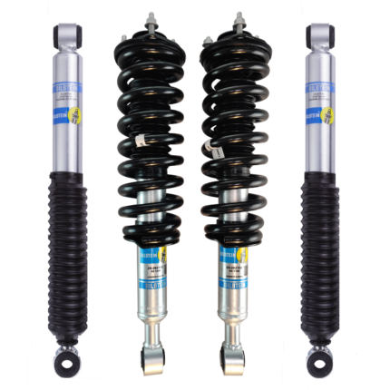 Bilstein 5100 0-2 Lift Assembled Front Coilovers with OE Replacement Springs and 1-1.5 Rear Lift Shocks for 1995-2004 Toyota Tacoma