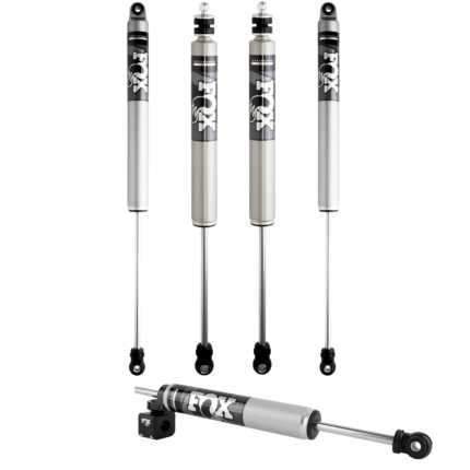 FOX 5.5-7 Front, 4-6 Rear Lift IFP 2.0 Body Shocks with 2.0 Performance TS Steering Stabilizer for 2017-2022 Ford F-250 4WD