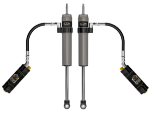 ICON V.S. 2.5 Remote Reservoir 0-1 Rear Lift Shocks w-CDCV for 2014 Toyota Tacoma