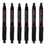80-96 Ford F-150 4WD 4 Quad Front Shocks and 1.5-5 Rear Lift Skyjacker Black MAX Shocks