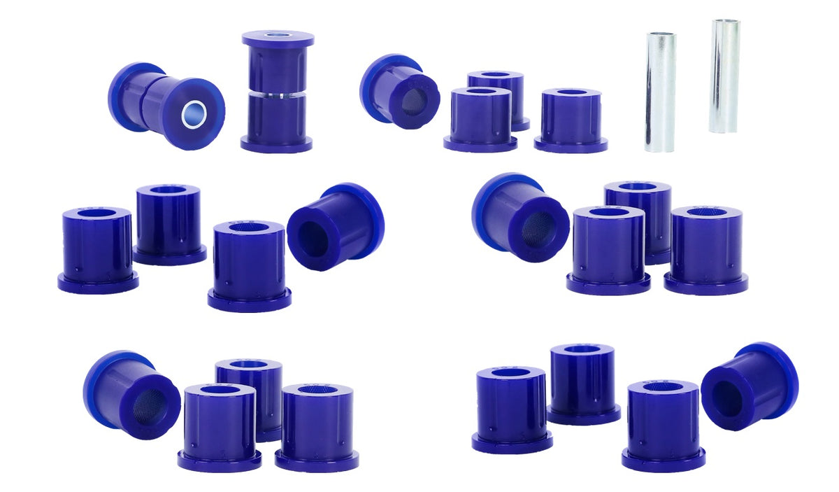 SuperPro Front and Rear Leaf Spring Bushing Kit for 1987 Jeep Wrangler Base - KIT108K SuperPro Front and Rear Leaf Spring Bushing Kit for 1987 Jeep Wrangler Base - KIT108K