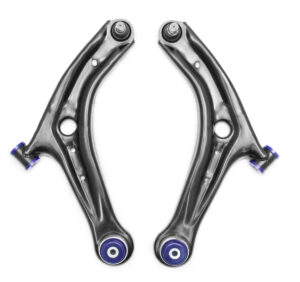 SuperPro Front Lower Control Arm Set with SuperPro Bushings for 2011 Mazda 2 Sport & 2014 Ford Fiesta S - TRC1068
