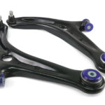 SuperPro Front Lower Control Arm Set with SuperPro Bushings for 2011 Ford Fiesta S & Mazda 2 Sport - TRC1069