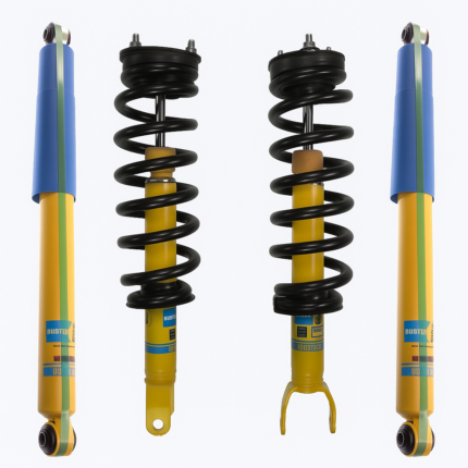 Bilstein 4600 Front Coilovers with OE Replacement Coils and Bilstein 4600 Rear Shocks for 2019-2024 Ram 1500 Classic 4WD