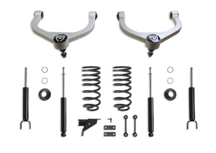 MaxTrac 2-4 Lowering Kit W-Camber Correction Upper Arms for 2019-2025 RAM 1500 2WD-4WD -K332724A