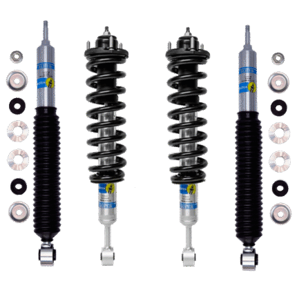 Bilstein 5100 0-2.5 Front Lift Assembled Coilovers with OE Replacement Springs and 0-2 Rear Lift Shocks for 2003-2009 Lexus GX470