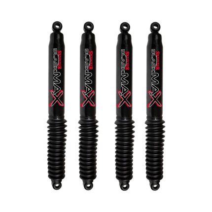 77-87 GMC Sierra 2500 Pickup 4WD 9-12 Front 4.5-10 Rear Lift Skyjacker Black MAX Shocks