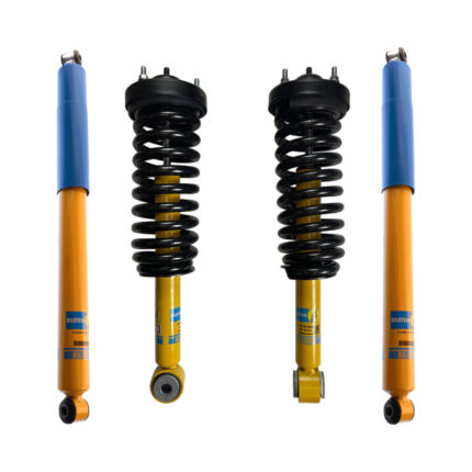 Bilstein 4600 Front Assembled Coilovers with OE Replacement Coils and Rear Bilstein 4600 Shocks for 2015-2020 Ford F-150