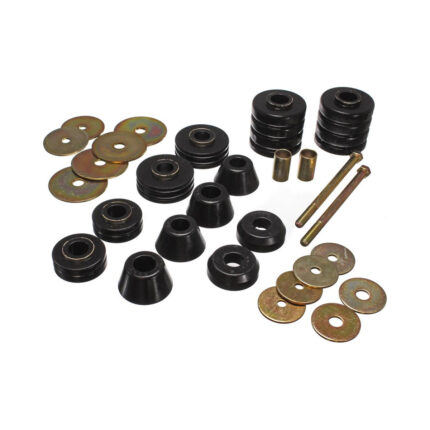 Energy Suspension Body Mount Bushings Black for 1968-1972 Chevrolet K30 Pickup 3.4107G