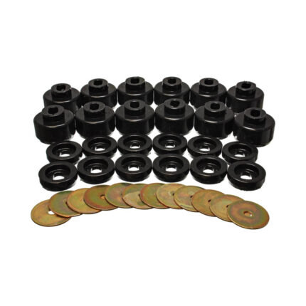 Energy Suspension Body Mount Bushings Black for 2000-2007 Chevrolet Tahoe 3.4156G