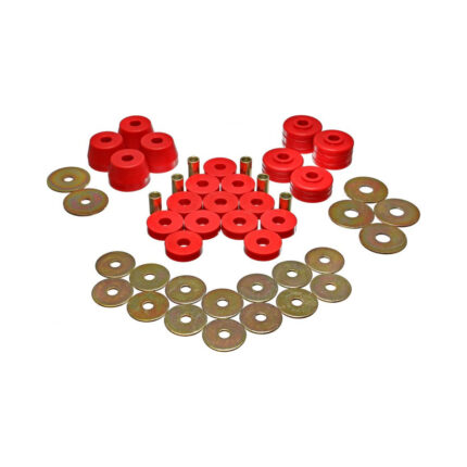 Energy Suspension Body Mount Bushings Red for 1974-1993 Dodge Ramcharger 5.4102R