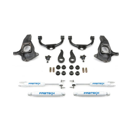 Fabtech 3.5 Ball Joint UCA Lift Kit for 2011-2019 GMC Sierra 3500 2WD-4WD with Perf Shocks