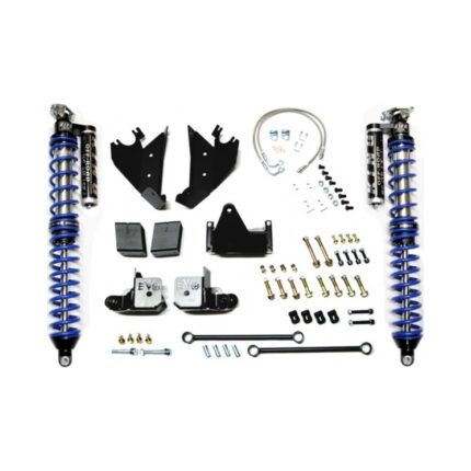 Jeep JK Coilover Kit Rear Bolt On with C/Os 07-18 Wrangler JK Black with Compression Adjusters Aftermarket Rear Axle EVO Mfg