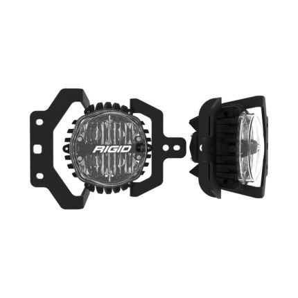 RIGID Jeep JL Fog Mount Kit For 18-2023 Jeep JL Sport/Sport S W/1 Set 360-Series 4.0 Inch SAE White Lights - 37108