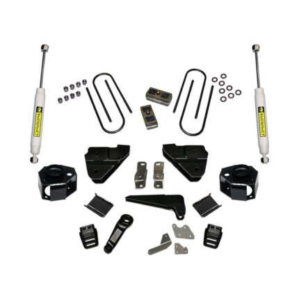 SuperLift 4" Lift Kit For 2013-2018 Dodge Ram 3500 4WD - with Front Shock Brackets and Superide Rear Shocks