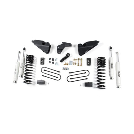 Zone Offroad 4" Radius Arm Drop Brackets Lift Kit 2013-2017 Ram 3500 (GAS)
