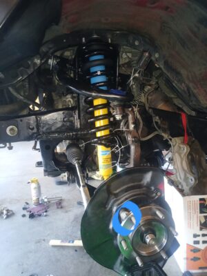 Bilstein 4600 Assembled Coilovers with OE Replacement Springs installed on 2005-2015 Toyota Tacoma